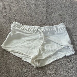 White Casual Women's Shorts